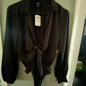 Black Long Sleeve Bodysuit